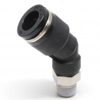 Đầu Nối Nhanh Khí Nén Dạng Cong 45° Ren Ngoài Pisco PLH10-01