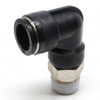 Đầu Nối Nhanh Khí Nén Dạng Cong 90° Ren Ngoài Pisco PL16-N4U
