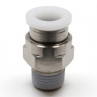 Đầu Nối Nhanh Khí Nén Dạng Thẳng Thân Lục Giác Ren Ngoài Pisco PC3/8-02-UC