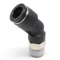 Đầu Nối Nhanh Khí Nén Dạng Cong 45° Ren Ngoài Pisco PLH12-03W