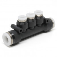 Đầu Nối Nhanh Khí Nén Chữ T 5 Ngã Dạng Nối Giảm Pisco PKG3/8-1/4