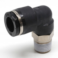 Đầu Nối Nhanh Khí Nén Dạng Cong 90° Ren Ngoài Pisco PL10-N2UW