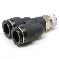 Đầu Nối Nhanh Khí Nén Dạng Chữ Y Ren Ngoài Pisco PX12-03