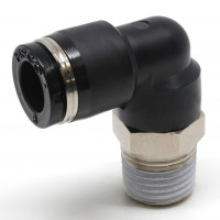 Đầu Nối Nhanh Khí Nén Dạng Cong 90° Ren Ngoài Pisco PL8-N2UW
