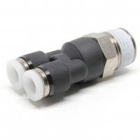 Đầu Nối Nhanh Khí Nén Dạng Chữ Y Ren Ngoài Pisco PX1/4-03W