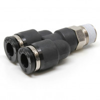 Đầu Nối Nhanh Khí Nén Dạng Chữ Y Ren Ngoài Pisco PX6-01W