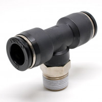 Đầu Nối Nhanh Khí Nén Dạng Chữ T Ren Ngoài Pisco PB12-03W-C