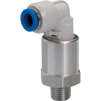 Đầu Nối Nhanh Khí Nén Dạng Cong 90° Ren Ngoài Có Khớp Xoay Pisco RAL8-02SUS-TP