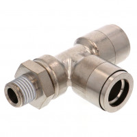 Đầu Nối Nhanh Khí Nén Dạng Chữ T Ren Ngoài Pisco KD12-02-F