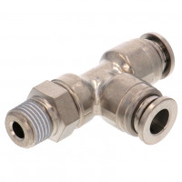Đầu Nối Nhanh Khí Nén Dạng Chữ T Ren Ngoài Pisco KD6-01-1-F
