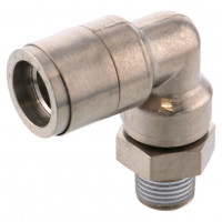 Đầu Nối Nhanh Khí Nén Cong 90° OD 8mm Ren Ngoài R1/8 Pisco KL8-01