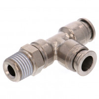 Đầu Nối Nhanh Khí Nén Dạng Chữ T Ren Ngoài Pisco KD8-02-1