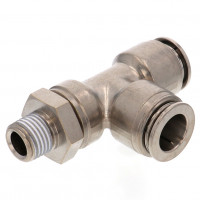 Đầu Nối Nhanh Khí Nén Dạng Chữ T Ren Ngoài Pisco KD12-02-1