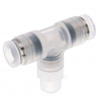Đầu Nối Nhanh Khí Nén Dạng Chữ T Ren Ngoài Pisco PPB6-01-C