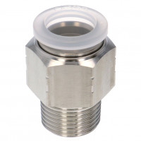 Đầu Nối Nhanh Khí Nén Dạng Thẳng Thân Lục Giác Ren Ngoài Pisco PPC1/2-03SUS-F-TP