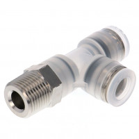 Đầu Nối Nhanh Khí Nén Dạng Chữ T Ren Ngoài Pisco PPD3/8-03SUS