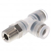 Đầu Nối Nhanh Khí Nén Dạng Chữ T Ren Ngoài Pisco PPD8-02SUS-S