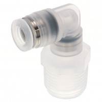 Đầu Nối Nhanh Khí Nén Dạng Cong 90° Ren Ngoài Pisco PPL1/4-03