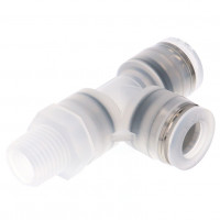 Đầu Nối Nhanh Khí Nén Dạng Chữ T Ren Ngoài Pisco PPD3/8-02-F