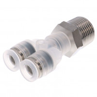 Đầu Nối Nhanh Khí Nén Dạng Chữ Y Ren Ngoài Pisco PPX1/4-03SUS