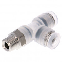 Đầu Nối Nhanh Khí Nén Dạng Chữ T Ren Ngoài Pisco PPD6-01SUS-C