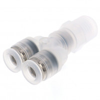 Đầu Nối Nhanh Khí Nén Dạng Chữ Y Ren Ngoài Pisco PPX1/4-02