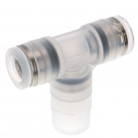 Đầu Nối Nhanh Khí Nén Dạng Chữ T Ren Ngoài Pisco PPB10-03-TP