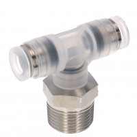 Đầu Nối Nhanh Khí Nén Dạng Chữ T Ren Ngoài Pisco PPB1/4-03SUS