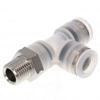 Đầu Nối Nhanh Khí Nén Dạng Chữ T Ren Ngoài Pisco PPD3/8-02SUS