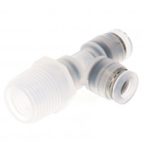 Đầu Nối Nhanh Khí Nén Dạng Chữ T Ren Ngoài Pisco PPD1/4-03-F