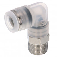 Đầu Nối Nhanh Khí Nén Dạng Cong 90° Ren Ngoài Pisco PPL3/8-03SUS-HN