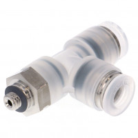Đầu Nối Nhanh Khí Nén Dạng Chữ T Ren Ngoài Pisco PPD6-M5SUS