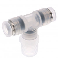 Đầu Nối Nhanh Khí Nén Dạng Chữ T Ren Ngoài Pisco PPB6-02-C