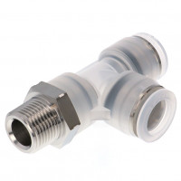 Đầu Nối Nhanh Khí Nén Dạng Chữ T Ren Ngoài Pisco PPD1/2-03SUS-HN