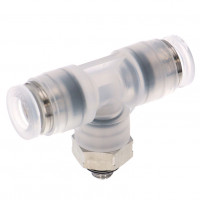 Đầu Nối Nhanh Khí Nén Dạng Chữ T Ren Ngoài Pisco PPB1/4-M5SUS-UC