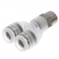Đầu Nối Nhanh Khí Nén Dạng Chữ Y Ren Ngoài Pisco PPX10-03SUS-TP