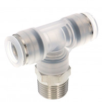 Đầu Nối Nhanh Khí Nén Dạng Chữ T Ren Ngoài Pisco PPB1/2-04SUS