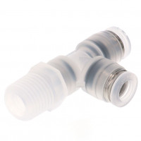 Đầu Nối Nhanh Khí Nén Dạng Chữ T Ren Ngoài Pisco PPD1/4-02-F