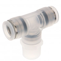 Đầu Nối Nhanh Khí Nén Dạng Chữ T Ren Ngoài Pisco PPB1/2-04-F