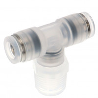 Đầu Nối Nhanh Khí Nén Dạng Chữ T Ren Ngoài Pisco PPB8-03-TP