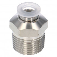 Đầu Nối Nhanh Khí Nén Dạng Thẳng Thân Lục Giác Ren Ngoài Pisco PPC6-03SUS-HN-UC