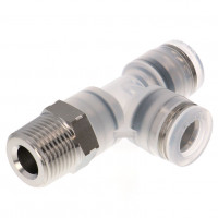 Đầu Nối Nhanh Khí Nén Dạng Chữ T Ren Ngoài Pisco PPD10-03SUS-S-C