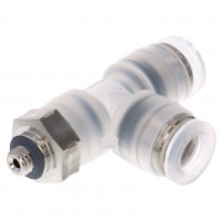 Đầu Nối Nhanh Khí Nén Dạng Chữ T Ren Ngoài Pisco PPD1/4-M5SUS