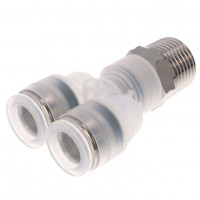 Đầu Nối Nhanh Khí Nén Dạng Chữ Y Ren Ngoài Pisco PPX12-04SUS