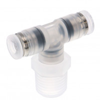 Đầu Nối Nhanh Khí Nén Dạng Chữ T Ren Ngoài Pisco PPB4-02-TP