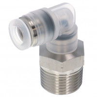 Đầu Nối Nhanh Khí Nén Dạng Cong 90° Ren Ngoài Pisco PPL1/4-03SUS-F