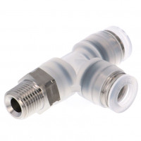 Đầu Nối Nhanh Khí Nén Dạng Chữ T Ren Ngoài Pisco PPD1/4-01SUS