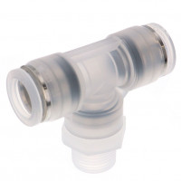 Đầu Nối Nhanh Khí Nén Dạng Chữ T Ren Ngoài Pisco PPB1/2-03-F