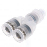 Đầu Nối Nhanh Khí Nén Dạng Chữ Y Ren Ngoài Pisco PPX8-01-C