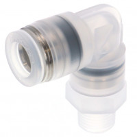 Đầu Nối Nhanh Khí Nén Dạng Cong 90° Ren Ngoài Pisco PPL8-01-UC